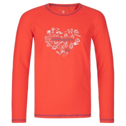 Camiseta manga larga de algodón para niñas KILPI VANILA-JG