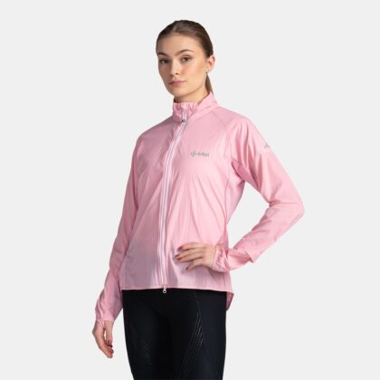 Chaqueta running cortavientos para mujer KILPI TIRANO-W - Rosa claro
