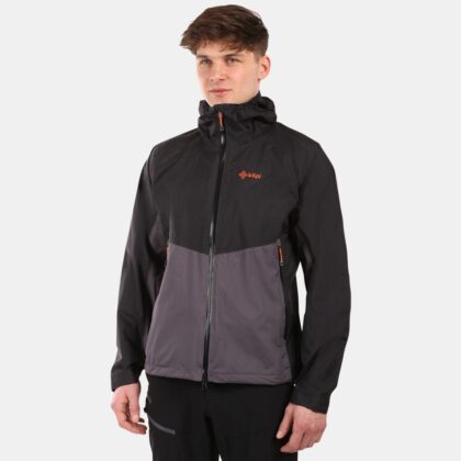Chaqueta hardshell impermeable para hombre KILPI HURRICANE-M – Negro