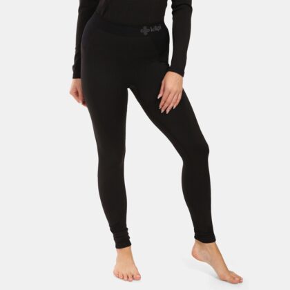 Pantalones térmicos primera capa sin costuras para mujer KILPI OLINE-W - Negro