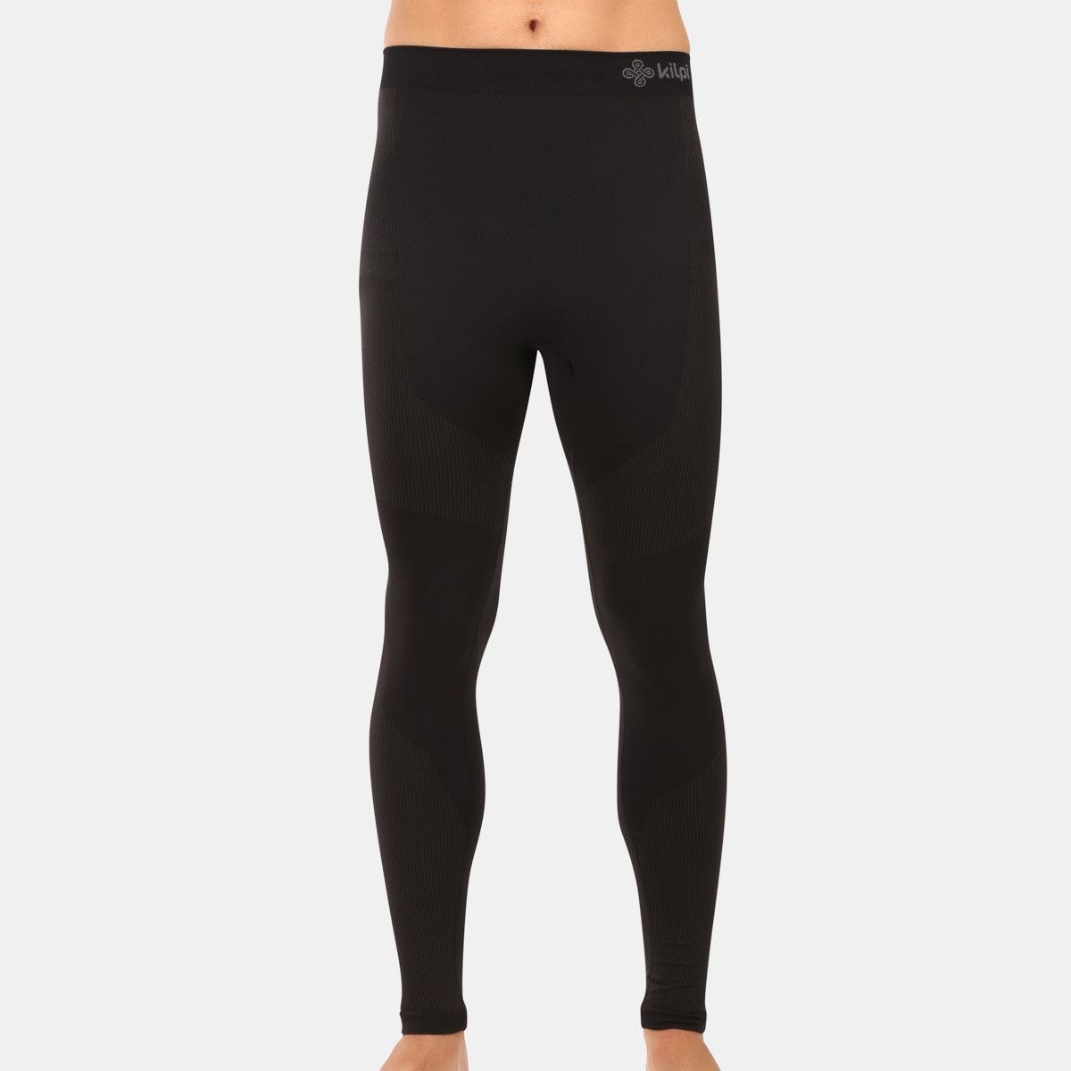 Pantalones térmicos primera capa sin costuras para hombre KILPI NIEL-M – Negro