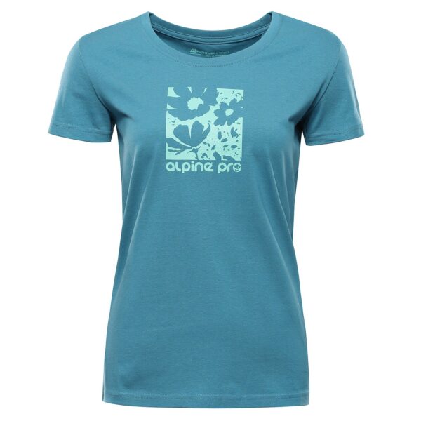 Camiseta manga corta algodón orgánico TERMESA 3 mujer ALPINE PRO Azul