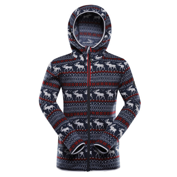 Sudadera polar con capucha NORESO infantil ALPINE PRO Azul marino