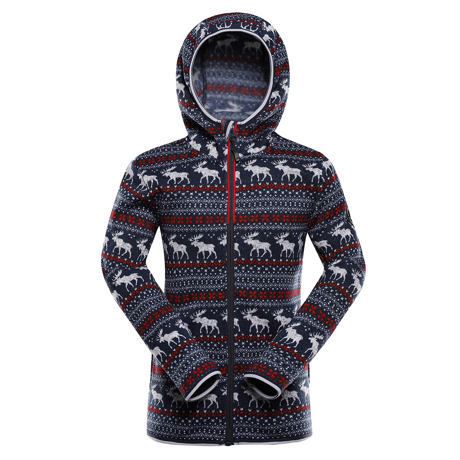 Sudadera polar con capucha NORESO infantil ALPINE PRO Azul marino