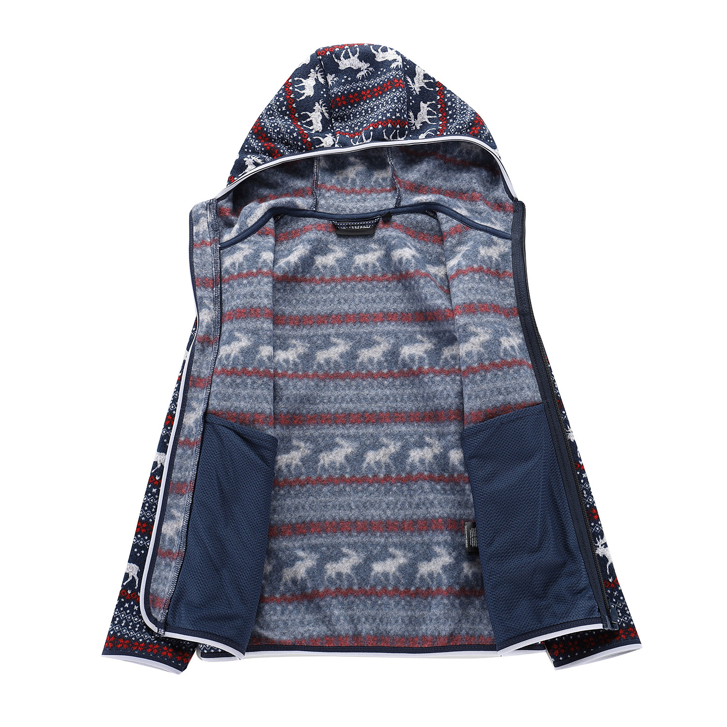 Sudadera polar con capucha NORESO infantil ALPINE PRO Azul marino