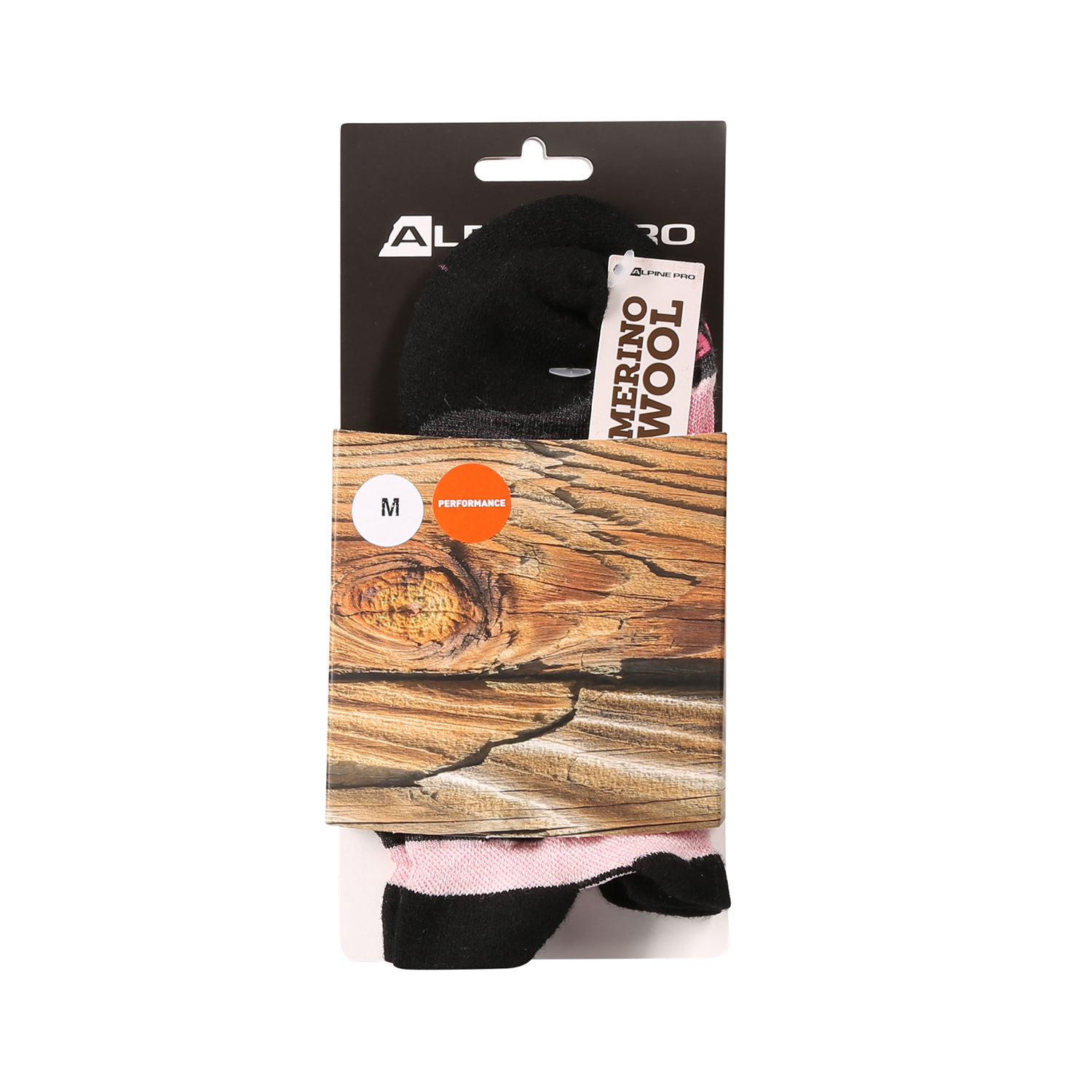 Calcetines tobilleros de lana merina WERDE unisex ALPINE PRO
